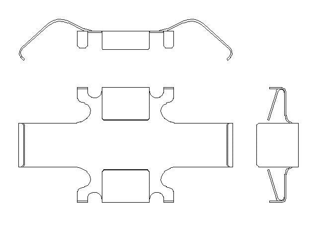 Better Brake Parts Disc Brake Pad Retaining Clip P/N:56778 Fits: Ford Mustang 24-15 - Image 1