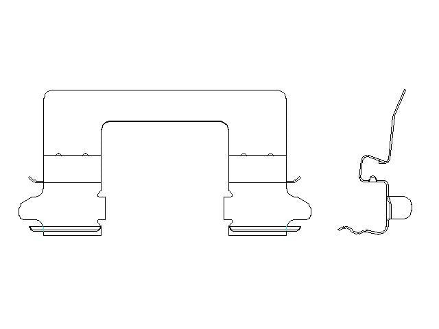 Better Brake Parts Disc Brake Pad Retaining Clip P/N:56783 Fits: Ford Mustang 23-15 - Image 1