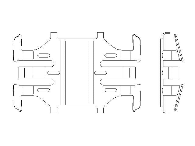 Better Brake Parts Disc Brake Pad Retaining Clip P/N:56784 Fits: Chevrolet Colorado 20-15, GMC Canyon 20-15 - Image 1