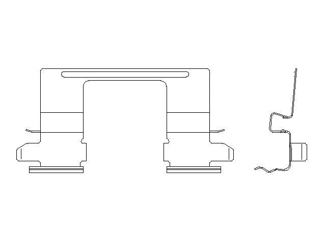 Better Brake Parts Disc Brake Pad Retaining Clip P/N:56785 Fits: Chevrolet Colorado 20-15, GMC Canyon 20-15 - Image 1