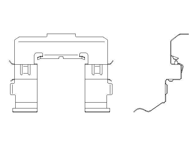 Better Brake Parts Disc Brake Pad Retaining Clip P/N:56786 Fits: Subaru Legacy 2015 - Image 1