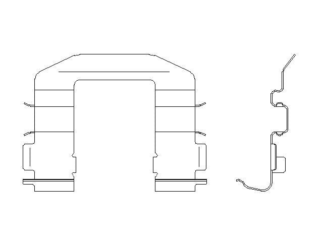 Better Brake Parts Disc Brake Caliper Pin Boot,Disc Brake Pad Retaining Clip P/N:56788 Fits: Hyundai Kona Electric 21-19, Hyundai Sonata 19-15, Kia Niro Ev 22-19, Kia Optima 20-16, Kia Seltos 23-21 - Image 1
