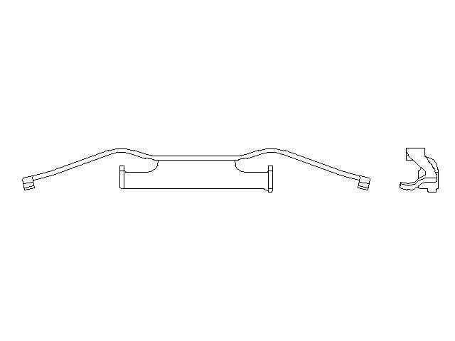 Better Brake Parts Disc Brake Caliper Support Spring P/N:56798 Fits: Fiat 500l 20-14, Ram Promaster City 22-15 - Image 1