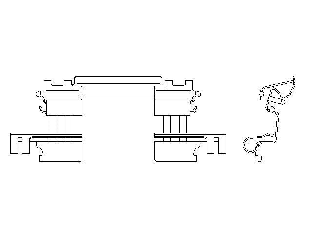 Better Brake Parts Disc Brake Anti-Rattle Clip,Disc Brake Pad Retaining Clip P/N:56802 Fits: Mazda 3 24-14, Mazda Cx-3 21-16 - Image 1