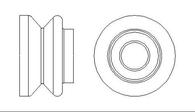 Better Brake Parts Disc Brake Caliper Bushing,Disc Brake Caliper Pin Boot P/N:5681 Fits: Buick Reatta 91-88, Buick Riviera 91-86, Cadillac Allante 92-87, Cadillac Eldorado 91-86, Cadillac Seville 91-86, Oldsmobile Toronado 91-86 - Image 1