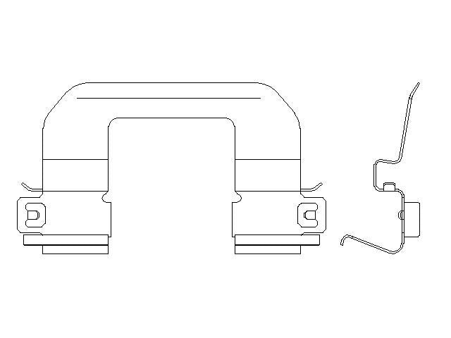 Better Brake Parts Disc Brake Pad Retaining Clip P/N:56818 Fits: Hyundai Elantra 20-17 - Image 1