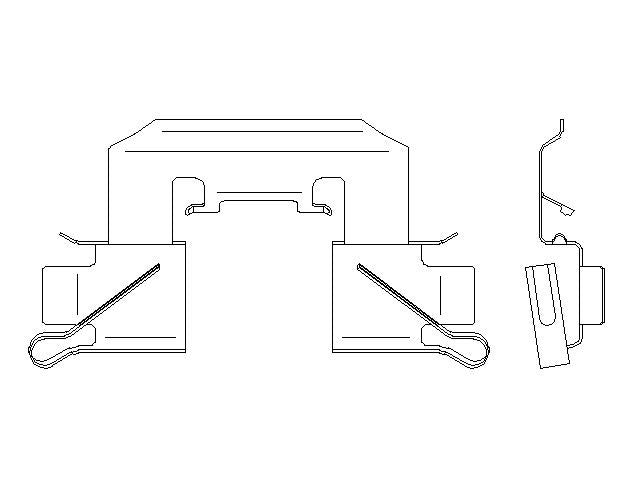 Better Brake Parts Disc Brake Pad Retaining Clip P/N:56831 Fits: Scion Ia 2016, Toyota Yaris 20-19, Toyota Yaris Ia 18-17 - Image 1