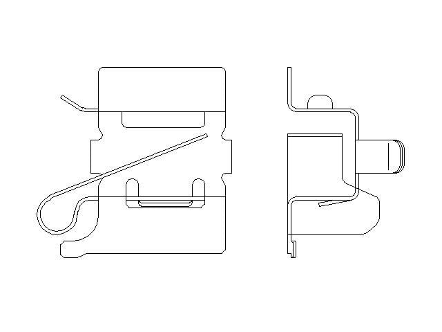 Better Brake Parts Disc Brake Pad Retaining Clip P/N:56838 Fits: Fiat 124 Spider 20-17, Mazda Mx-5 Miata 24-16 - Image 1