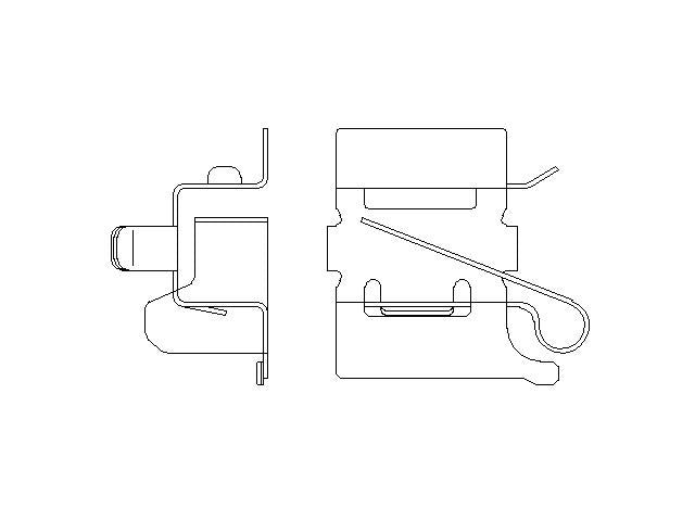 Better Brake Parts Disc Brake Pad Retaining Clip P/N:56839 Fits: Fiat 124 Spider 20-17, Mazda Mx-5 Miata 24-16 - Image 1