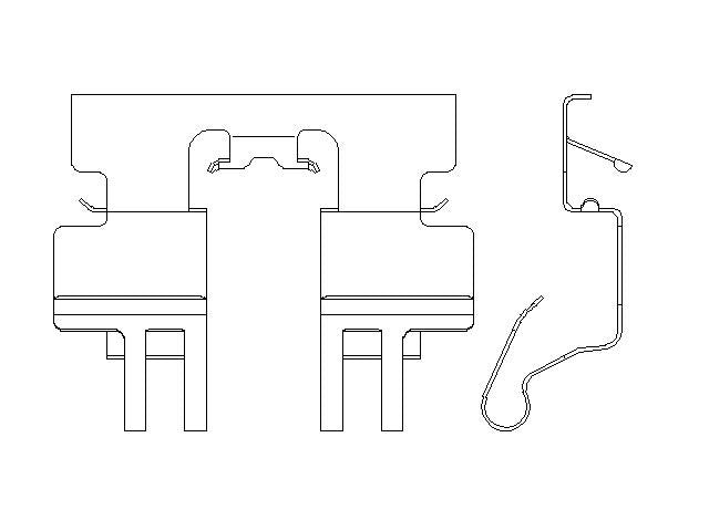 Better Brake Parts Disc Brake Pad Retaining Clip P/N:56841 Fits: Mazda Cx-9 23-16 - Image 1