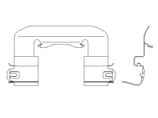 Better Brake Parts Disc Brake Pad Retaining Clip P/N:56842 Fits: Kia Cadenza 20-17 - Image 1