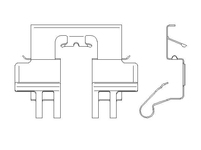 Better Brake Parts Disc Brake Pad Retaining Clip P/N:56846 Fits: Mazda Cx-5 24-16 - Image 1