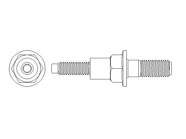 Better Brake Parts Disc Brake Caliper Bolt,Disc Brake Caliper Pin P/N:56866 Fits: Buick Encore, Cadillac Elr, Chevrolet Cruze, Chevrolet Cruze Limited, Chevrolet Spark Ev, Chevrolet Trax, Chevrolet Volt, Ford Transit Custom, Ford Transit-150 - Image 1