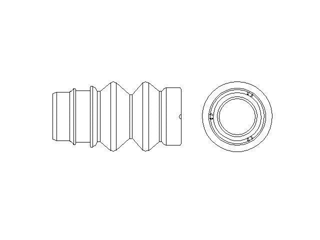 Better Brake Parts Disc Brake Caliper Bushing,Disc Brake Caliper Pin Boot P/N:56872 Fits: Ford Bronco, Ford E-transit, Ford Ranger, Ford Transit-150, Ford Transit-250, Ford Transit-350, Ford Transit-350 Hd, Mercedes-benz A220, Mercedes-benz Cla250 - Image 1