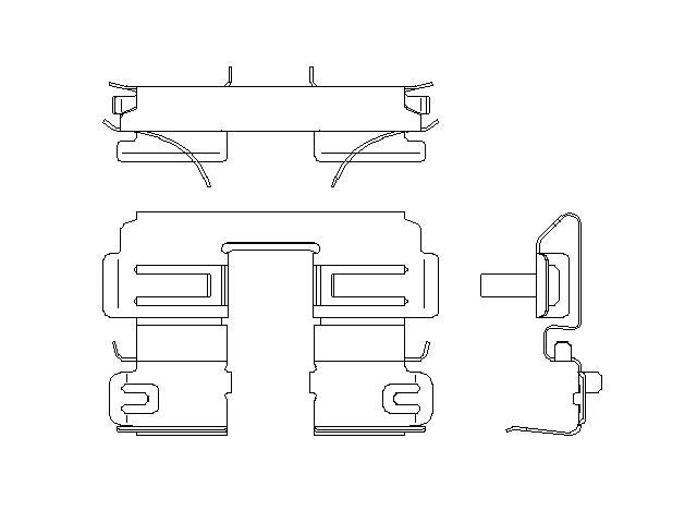 Better Brake Parts Disc Brake Pad Retaining Clip P/N:56875 Fits: Hyundai Sonata 24-20, Hyundai Tucson 24-22, Kia K5 23-21, Kia Niro Ev 2023, Kia Sportage 2023 - Image 1