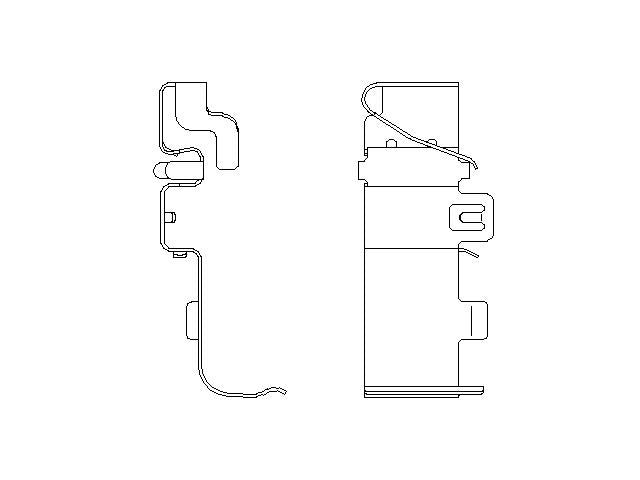 Better Brake Parts Disc Brake Pad Retaining Clip P/N:56877 Fits: Hyundai Sonata 24-20, Kia K5 23-21 - Image 1