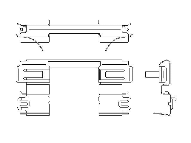 Better Brake Parts Disc Brake Pad Retaining Clip P/N:56878 Fits: Hyundai Palisade 25-20, Kia Telluride 23-20 - Image 1