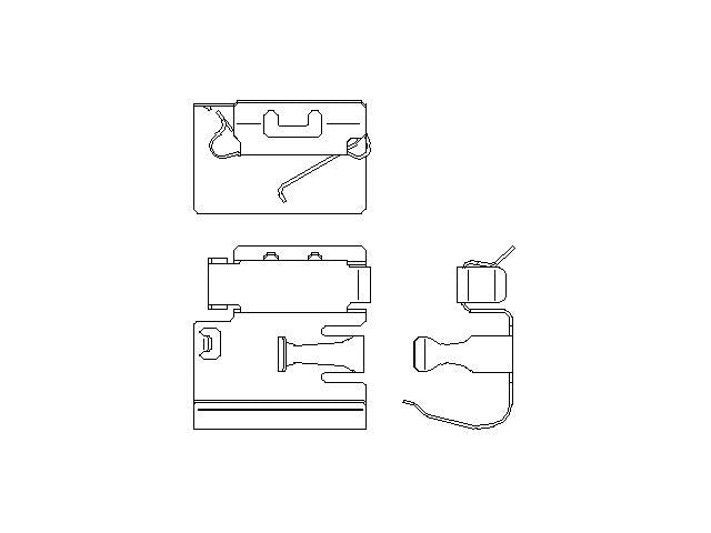 Better Brake Parts Disc Brake Pad Retaining Clip P/N:56886 Fits: Buick Envision 23-21, Cadillac Ct5 23-20, Cadillac Xt4 23-20, Chevrolet Camaro 23-21 - Image 1