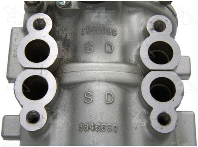 Four Seasons A/C Compressor P/N:57105 Fits: Chrysler E Class 1983, Chrysler Lebaron 83-82, Chrysler TOWN &amp; COUNTRY 83-82, Dodge 400 83-82, Dodge 600 1983, Dodge Aries 83-81, Plymouth Reliant 83-81 - Image 5