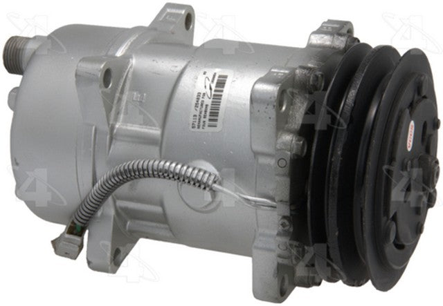 Four Seasons A/C Compressor P/N:57113 Fits: Volkswagen Cabriolet 93-85, Volkswagen Golf 92-85, Volkswagen Jetta 92-80, Volkswagen Scirocco 88-85 - Image 1