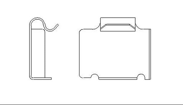 Better Brake Parts Disc Brake Anti-Rattle Clip,Disc Brake Pad Retaining Clip P/N:5731 Fits: Nissan 200sx 88-84 - Image 1