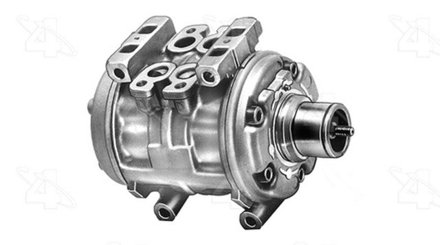 Four Seasons A/C Compressor P/N:57313 Fits: Chevrolet Nova, Chrysler Conquest, Dodge Colt, Dodge Conquest, Dodge Raider, Dodge Ram 50, Mitsubishi Cordia, Mitsubishi Mighty Max, Mitsubishi Mirage, Mitsubishi Montero - Image 1