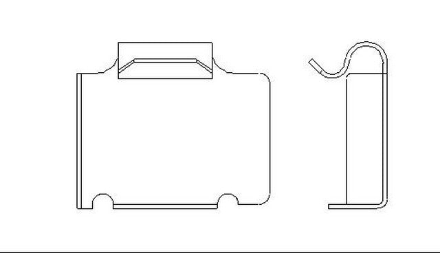 Better Brake Parts Disc Brake Pad Retaining Clip P/N:5732 Fits: Nissan 200sx 88-84 - Image 1