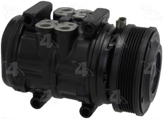 Four Seasons A/C Compressor P/N:57384 Fits: Ford Escort 86-82, Ford Exp 87-82, Ford Tempo 86-84, Ford Topaz 1986, Mercury Ln7 83-82, Mercury Lynx 86-82, Mercury Topaz 86-84 - Image 1