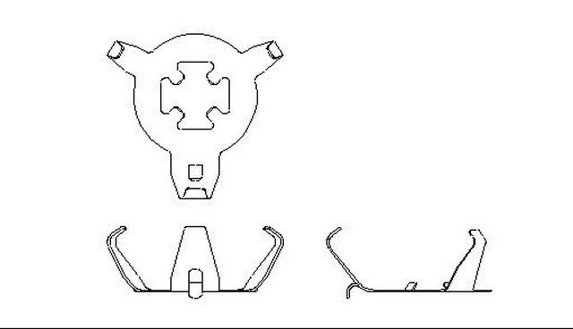 Better Brake Parts Disc Brake Pad Retaining Clip P/N:5745 Fits: Chevrolet Sprint 88-85 - Image 1