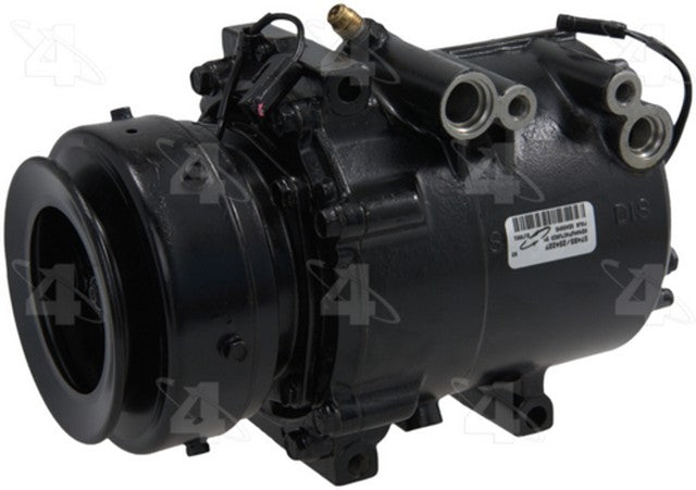 Four Seasons A/C Compressor P/N:57483 Fits: Dodge Colt 93-89, Eagle 2000 Gtx 92-91, Eagle Summit 94-89, Eagle Vista 1989, Eagle Vista 92-91, Mitsubishi Galant 90-89, Mitsubishi Mirage 92-89, Plymouth Colt 93-89 - Image 1