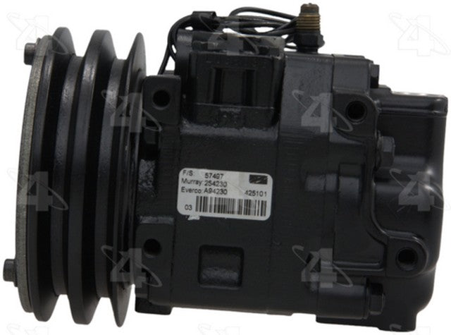 Four Seasons A/C Compressor P/N:57497 Fits: Subaru Brat 87-85, Subaru Dl 88-85, Subaru Gl 88-85, Subaru Gl-10 88-85, Subaru Standard 1985, Subaru Standard 1987 - Image 2
