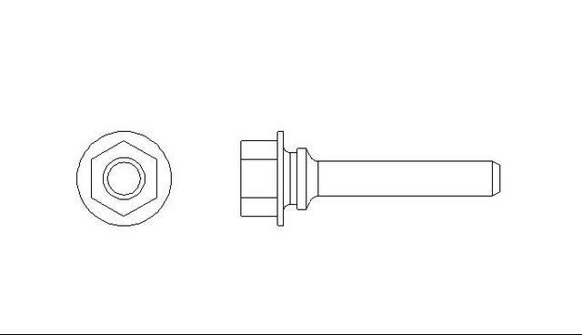 Better Brake Parts Disc Brake Caliper Bolt,Disc Brake Caliper Pin P/N:5754 Fits: Honda Civic 87-84, Honda Crx 91-88, Honda Insight 06-00, Honda Prelude 87-83, Honda Wagovan 1984, Honda Wagovan 87-86 - Image 1