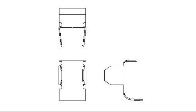 Better Brake Parts Disc Brake Anti-Rattle Clip,Disc Brake Pad Retaining Clip P/N:5760 Fits: Isuzu Impulse 89-83, Subaru Brat 87-85, Subaru Dl 84-80, Subaru Gl 84-80, Subaru Gl 89-86, Subaru Glf 82-80, Subaru Standard 87-85, Toyota Celica 85-82 - Image 1