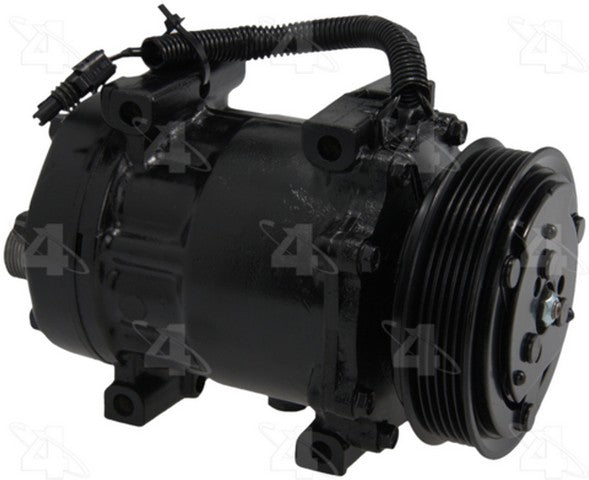 Four Seasons A/C Compressor P/N:57632 Fits: Jeep Cherokee 93-91, Jeep Comanche 92-91, Jeep Wrangler 95-91 - Image 1