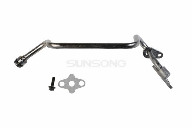 Sunsong Turbocharger Oil Line P/N:5801033 Fits: Ford E-350 Super Duty 10-06, Ford E-450 Super Duty 10-06, Ford F-250 Super Duty 07-06, Ford F-350 Super Duty 07-06, Ford F-450 Super Duty 07-06, Ford F-550 Super Duty 07-06 - Image 1