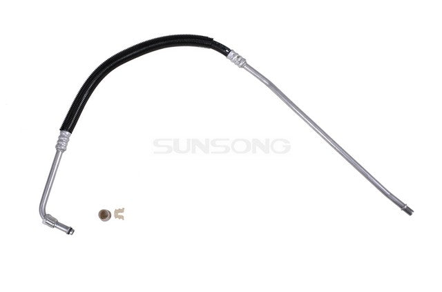 Sunsong Engine Oil Cooler Hose Assembly P/N:5801256 Fits: Chevrolet C1500, Chevrolet C1500 Suburban, Chevrolet C2500, Chevrolet C2500 Suburban, Chevrolet C3500, Chevrolet C3500hd, Chevrolet Tahoe, GMC C1500, GMC C1500 Suburban, GMC C2500 - Image 1