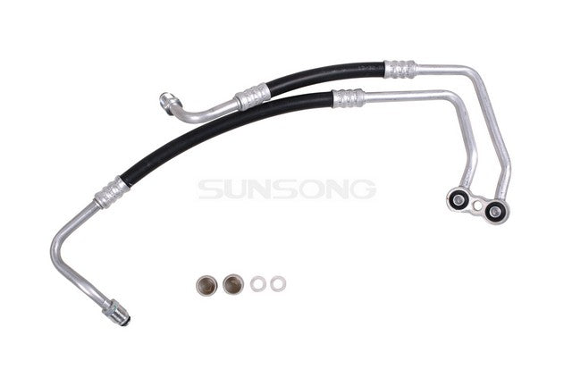 Sunsong Engine Oil Cooler Hose Assembly P/N:5801275 Fits: Chevrolet S10 93-88, Chevrolet S10 Blazer 94-88, GMC Jimmy 94-92, GMC S15 90-88, GMC S15 Jimmy 91-88, GMC Sonoma 93-91, GMC Syclone 1991, GMC Typhoon 93-92, Oldsmobile Bravada 92-91 - Image 1
