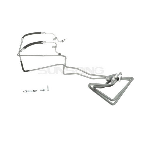 Sunsong Automatic Transmission Oil Cooler Hose Assembly P/N:5801370 Fits: Chevrolet Avalanche 13-09, Chevrolet Silverado 1500 13-09, Chevrolet Suburban 1500 14-09, Chevrolet Tahoe 14-09, GMC Sierra 1500 13-09, GMC Yukon 14-07, GMC Yukon Xl 1500 14-07 - Image 1