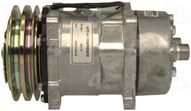 Four Seasons A/C Compressor P/N:58113 Fits: Volkswagen Cabriolet 93-85, Volkswagen Golf 92-85, Volkswagen Jetta 92-80, Volkswagen Scirocco 88-85 - Image 5