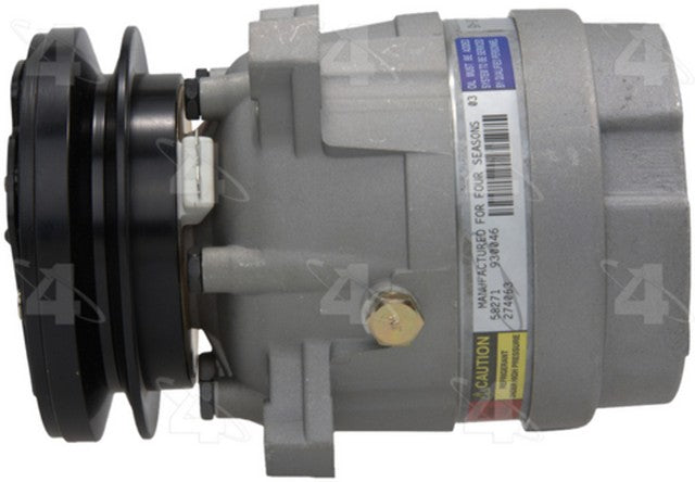 Four Seasons A/C Compressor P/N:58271 Fits: Buick Century, Buick Skyhawk, Buick Skylark, Buick Somerset, Buick Somerset Regal, Cadillac Cimarron, Chevrolet Cavalier, Chevrolet Celebrity, Oldsmobile Calais, Oldsmobile Cutlass Calais - Image 6