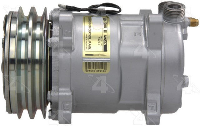 Four Seasons A/C Compressor P/N:58547 Fits: Jeep Cherokee 1984, Jeep Cj7 86-85, Jeep Scrambler 1985, Jeep Wagoneer 1984, Renault Alliance 87-85, Renault Encore 86-85 - Image 3