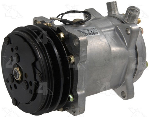 Four Seasons A/C Compressor P/N:58551 Fits: Autocar Acl 88-85, Jeep Cherokee 87-86, Jeep Comanche 87-86, Jeep Grand Wagoneer 91-85, Jeep J10 88-85, Jeep J20 88-85, Jeep Wagoneer 87-86, Jeep Wrangler 90-87, Mercury Tracer 89-87, Saab 9000 88-86 - Image 1