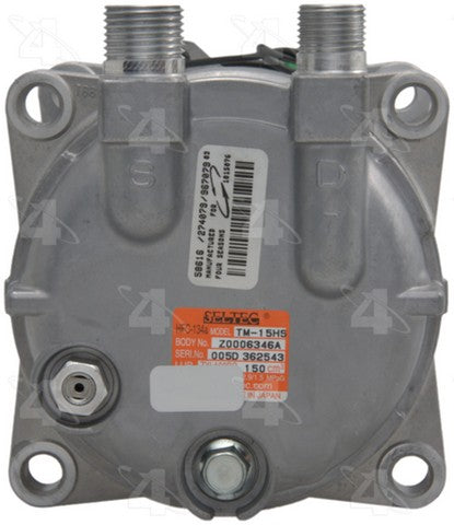 Four Seasons A/C Compressor P/N:58616 Fits: Chevrolet C50, Chevrolet C5500 Kodiak, Chevrolet C60, Chevrolet C60 Kodiak, Chevrolet C70, Chevrolet C70 Kodiak, GMC C5000, GMC C5000 Topkick, GMC C6000, GMC C6000 Topkick, GMC C7000, GMC C7000 Topkick - Image 3
