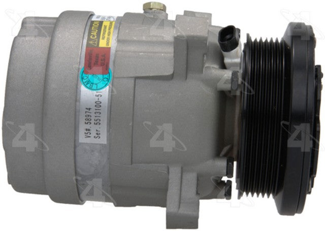 Four Seasons A/C Compressor P/N:58974 Fits: Buick Century, Buick Regal, Chevrolet Celebrity, Chevrolet Lumina, Chevrolet Lumina Apv, Oldsmobile Cutlass, Oldsmobile Cutlass Ciera, Oldsmobile Cutlass Cruiser, Oldsmobile Cutlass Supreme - Image 2