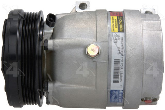 Four Seasons A/C Compressor P/N:58991 Fits: Buick Skylark 98-96, Chevrolet Cavalier 02-96, Chevrolet Malibu 99-97, Oldsmobile Achieva 98-96, Oldsmobile Alero 01-99, Pontiac Grand Am 01-96, Pontiac Sunfire 02-96 - Image 5
