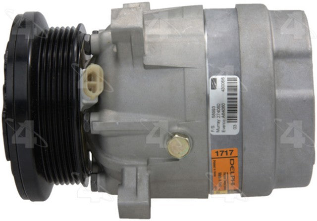 Four Seasons A/C Compressor P/N:58993 Fits: Buick Century, Buick Regal, Chevrolet Lumina, Chevrolet Lumina Apv, Chevrolet Monte Carlo, Chevrolet S10, GMC Sonoma, Isuzu Hombre, Oldsmobile Cutlass, Oldsmobile Cutlass Ciera - Image 6