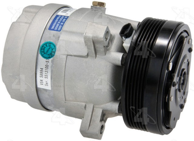 Four Seasons A/C Compressor P/N:58994 Fits: Buick Lesabre 05-96, Buick Park Avenue 05-96, Buick Riviera 99-96, Oldsmobile 88 99-96, Oldsmobile 98 1996, Oldsmobile Lss 99-96, Oldsmobile Regency 98-97, Pontiac Bonneville 05-96 - Image 1