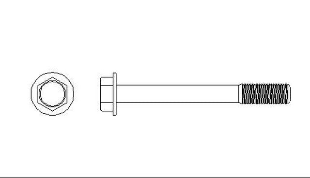 Better Brake Parts Disc Brake Caliper Bolt P/N:5912 Fits: Dodge Colt 91-85, Hyundai Accent 05-95, Hyundai Excel 94-88, Hyundai Scoupe 95-91, Mitsubishi Mirage 90-85, Mitsubishi Precis 94-88, Plymouth Colt 90-85, Subaru Justy 94-90 - Image 1