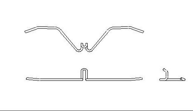 Better Brake Parts Disc Brake Pad Spring P/N:5984 Fits: Mazda 323 89-86, Mercury Capri 94-91, Mercury Tracer 89-87 - Image 1