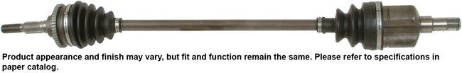 CARDONE Reman CV Axle Assembly P/N:60-1163 Fits: Chevrolet Beretta 96-92, Chevrolet Cavalier 94-92, Chevrolet Corsica 96-92, Oldsmobile Achieva 94-92, Pontiac Grand Am 94-92, Pontiac Sunbird 94-92 - Image 1